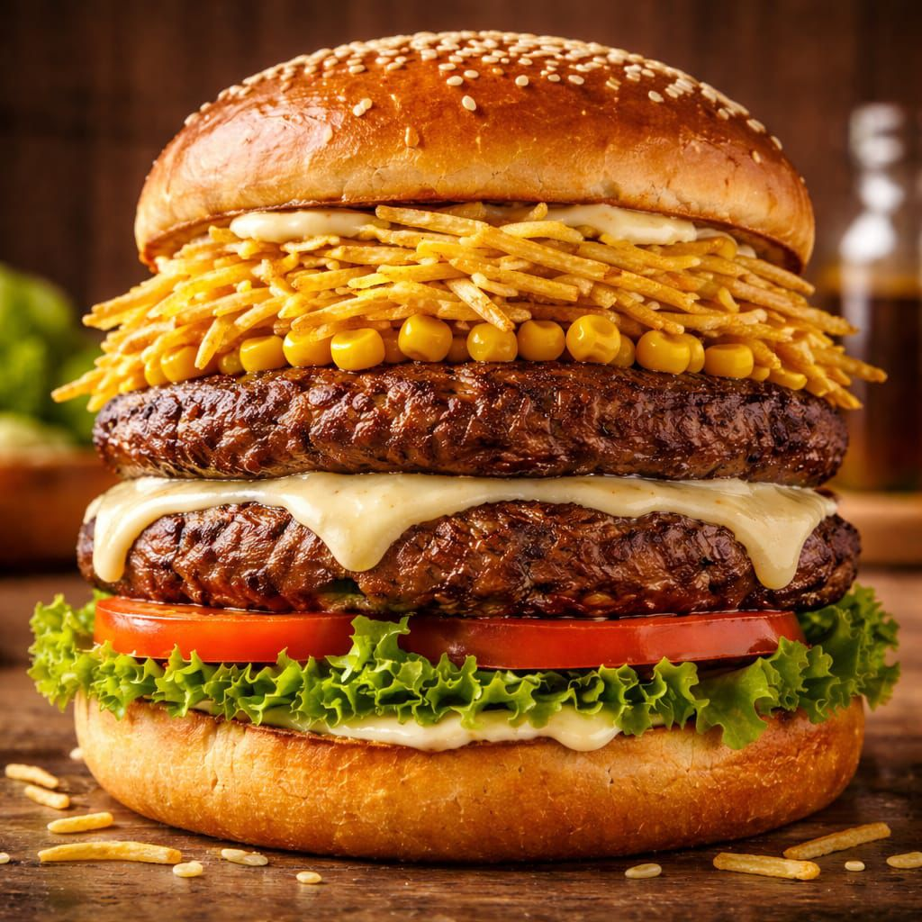 Hambúrguer Duplo